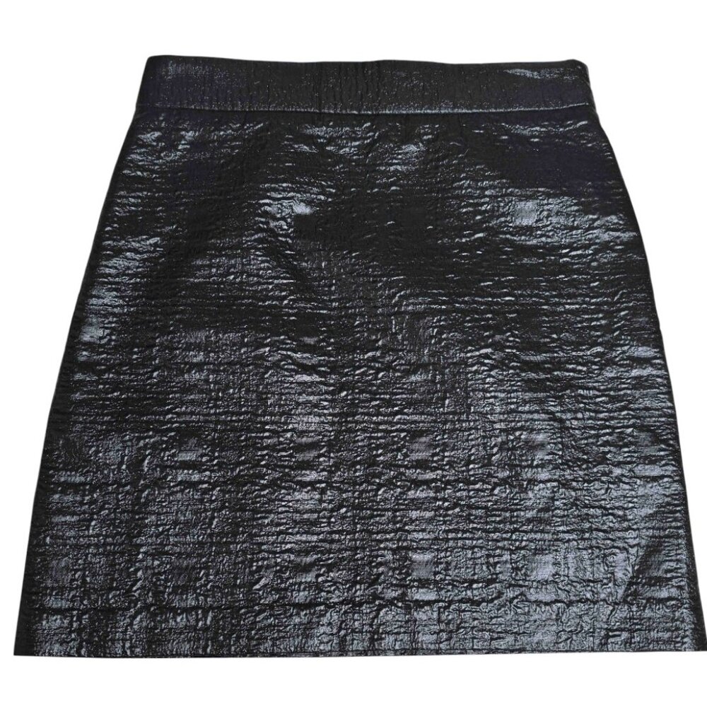 MILLY Y2K MINI TEXTURED SHINE MINI SKIRT PARIS GLAM GRUNGE ANGST LOLITA SIZE 0
